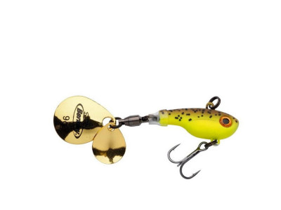 Berkley Pulse Spintail 5g Brown Chartreuse foto