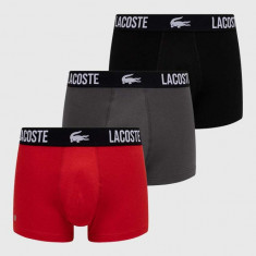 Lacoste boxeri 3-pack barbati, culoarea negru