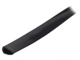 Ecran PVC Negru pentru Orificii și Margini 10m x 14mm