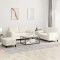 vidaXL Set de canapele cu perne, 3 piese, crem, catifea 3202012