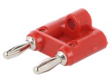 Punte Stivuibilă Banană 4mm Roșie 15A 5kV