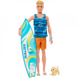 Barbie papusa ken surfer, Mattel