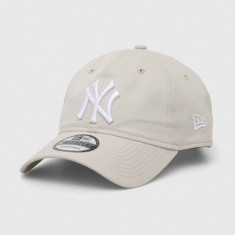 New Era șapcă de baseball din bumbac culoarea gri, cu model, NEW YORK YANKEES