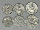 POLONIA Lot / 3buc - 5 + 10 + 20 GROSZY 1970 [1]
