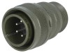 Conector circular 18 MS/DS aliaj aluminiu oliv