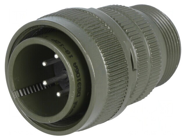 Conector circular 18 MS/DS aliaj aluminiu oliv