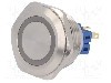 Intrerupator anti-vandalism, ON-ON, &Oslash;30mm, ONPOW - GQ30-11ZE/B/24V/S