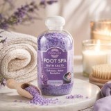 Sare de baie pentru picioare cu aroma de lavanda, 600g, CMCLASS