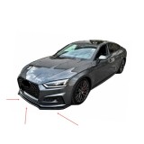 Spoiler prelungire bara fata Audi A5 S-Line S5 F5 Coupe Sportback 2017-2019 ABS negru Piano Cod: LSP3004