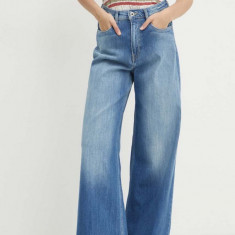 Pepe Jeans jeansi WIDE LEG JEANS UHW femei, PL204740HV6
