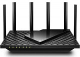 Router Wireless TP-Link Archer AXE75, AX5400, Wi-Fi 6E, Tri-Band, Gigabit, Tehnologie OneMesh&trade;, Beamforming, Port USB 3.0, 6 Antene Externe (Negru)