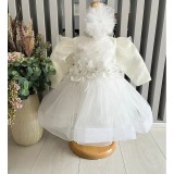 Cumpara ieftin Rochita Botez Demi, cu Flori, Alb - DPH86