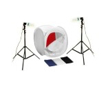 Cumpara ieftin Kit pentru fotografie produs cort 40cm+stativ190cm+bec85W, Generic