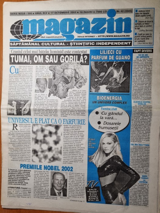 magazin 17 octombrie 2002-art beatles, grace de monaco, julia roberts