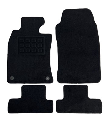 Set covorase auto mocheta Mini R52 Convertible 2005-&amp;amp;gt;2007, Negru, 4 buc. AutoDrive ProParts foto
