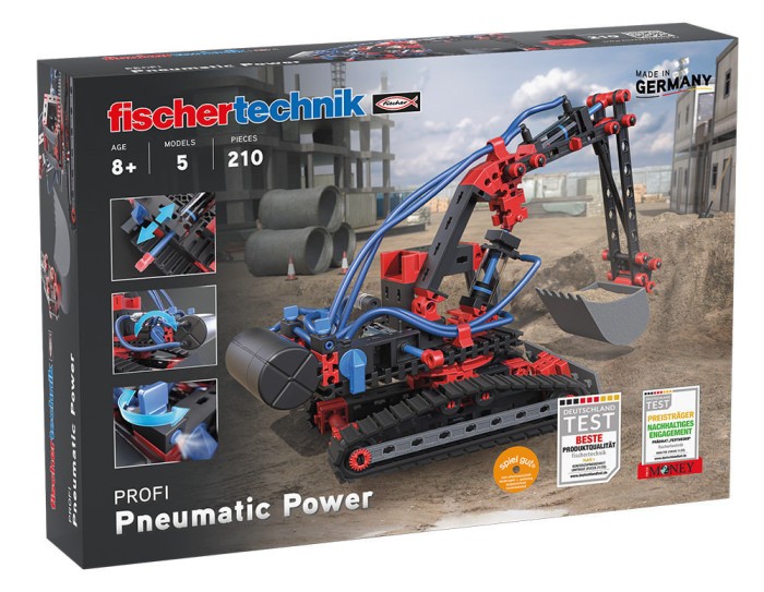 Kit constructie STEM Sisteme pneumatice Fischertechnik 200 piese