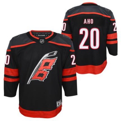 Carolina Hurricanes tricou de hochei pentru copii Sebastian Aho Premier Home black - L/XL foto