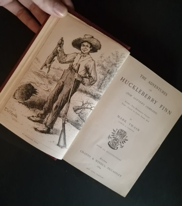 Mark Twain &ndash; Aventurile lui Huckleberry Finn &ndash; Prima editie / 1884