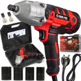 Pistol cheie masina cu impact electric 750Nm, insurubat desfacut + chei 17,19,21,22mm (M80489)
