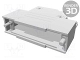 Carcasă metalică HARTING pentru conectori D-Sub 25pin și D-Sub HD 44pin cu &icirc;nchidere prin răsucire