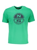 Cumpara ieftin Tricou barbati, cu imprimeu cu logo, Regular fit, Verde Deschis, S
