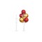 Suport din plastic pentru 7 baloane, 74 cm