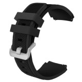 Cumpara ieftin Curea silicon, compatibila Fossil Gen 5 Smartwatch, telescoape Quick Release, 22mm, Negru, Very Dream