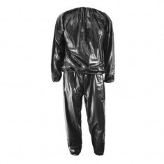 Costum pentru slabit tip sauna HeatOutfit, marime XXL, Negru