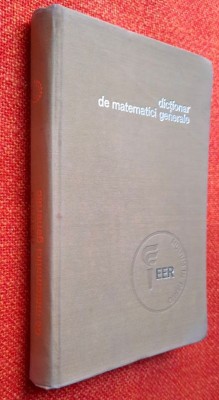 Dictionar de matematici generale - V. Bobancu foto