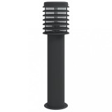 Cumpara ieftin Lampa exterioara de podea, negru, 60 cm, otel inoxidabil