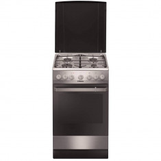 Aragaz mixt Hansa FCMX581009 plita gaz 4 arzatoare cuptor electric 65l inox foto