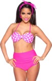 Costum de baie Vintage Bikini S roz, STD