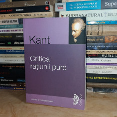 IMMANUEL KANT - CRITICA RATIUNII PURE , EDITIA A III-A , 2014 *