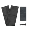 Husa Volan Piele Naturala Neagra 37-38cm Snur Cusatura Universal