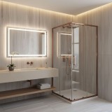 Cabina de dus Rea City 90x90 Brush Copper