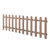 [neu.holz] Gard AAWP-99X2 WPC, 200 x 60 cm, lemn/plastic, maro HausGarden Leisure