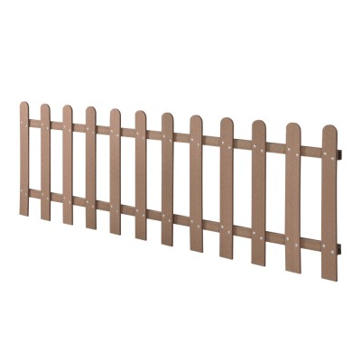 [neu.holz] Gard AAWP-99X2 WPC, 200 x 60 cm, lemn/plastic, maro HausGarden Leisure foto