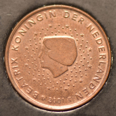 5 euro cent Olanda 2001 foto