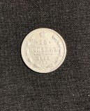 Moneda Argint 15 Copeici 1862 Rusia, Imperiul Rus, Nicolae al II-lea