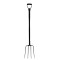 35813 FLO Furca maner metalic, cu 4 dinti