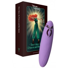 Vibrator PleasureArrow FairyGasm, 9 Moduri Vibratii, Silicon, USB, Mov, 11.5 cm