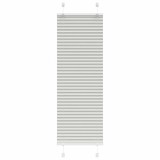 VidaXL Jaluzea plisată gri deschis 45x100 cm Lățime țesătură 44,4 cm