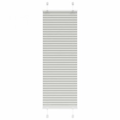 vidaXL Jaluzea plisată gri deschis 45x100 cm Lățime țesătură 44,4 cm 4015319