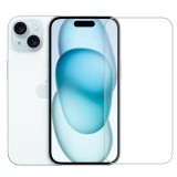Folie de Protectie pentru Apple iPhone 15, TEO, Sticla Securizata 3D, High Definition pentru Ecran complet, Anti Zgirieturi, Anti bule, Transparenta