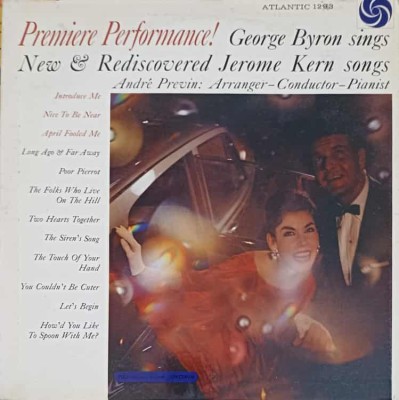 Disc vinil, LP. Premiere Performance! George Byron Sings New &amp;amp; Rediscovered Jerome Kern Songs-GEORGE BYRON-247547 foto