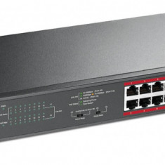 Tp-link switch 16 porturi 16 poe+ 10/100mbps rj45 ports2 10/100/1000mbps rj45 ports 2 combo gigabit