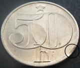 Moneda 50 HALERU - RS CEHOSLOVACIA, anul 1989 *cod 3312 = EROARE de BATERE, Europa