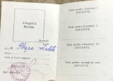 ACTE (5) Carnet de identitate elev semi-completat, Plesca Nicoleta, Liceul Dragos Voda Campulung, tipizat vechi anii 1950 RPR de colectie