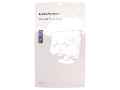 Filtru de confidențialitate GDPR natural transparent 23,8&amp;quot; QOLTEC foto