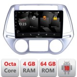 Navigatie HHyundai I20 2011-2014 manual si automat Android radio gps internet quad core 4+64 carplay android auto CarStore Technology